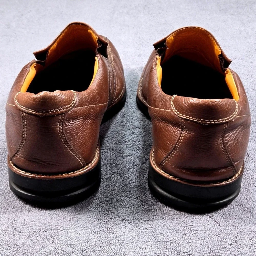 Sandro Moscoloni 6112 Mens Loafers Size 12 D‎ Brown Leather Slip On Dress Shoes